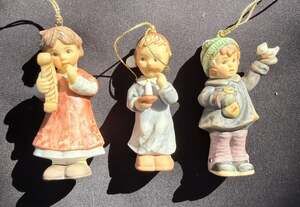 Vintage Studio Hummel Goebel Christmas Ornaments Set Of 3 EUC -LO34/3